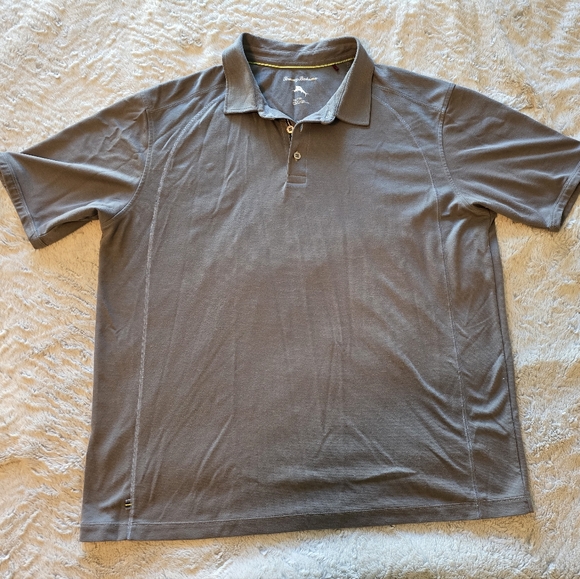 Tommy Bahama Gray Polo Shirt Smooth Finish - Picture 1 of 6